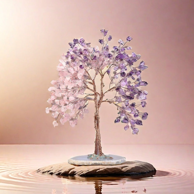 Harmonious Love - Two tone Crystal Tree