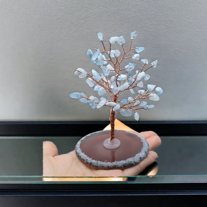 Tranquility and Insight - Aquamarine Feng Shui Tree
