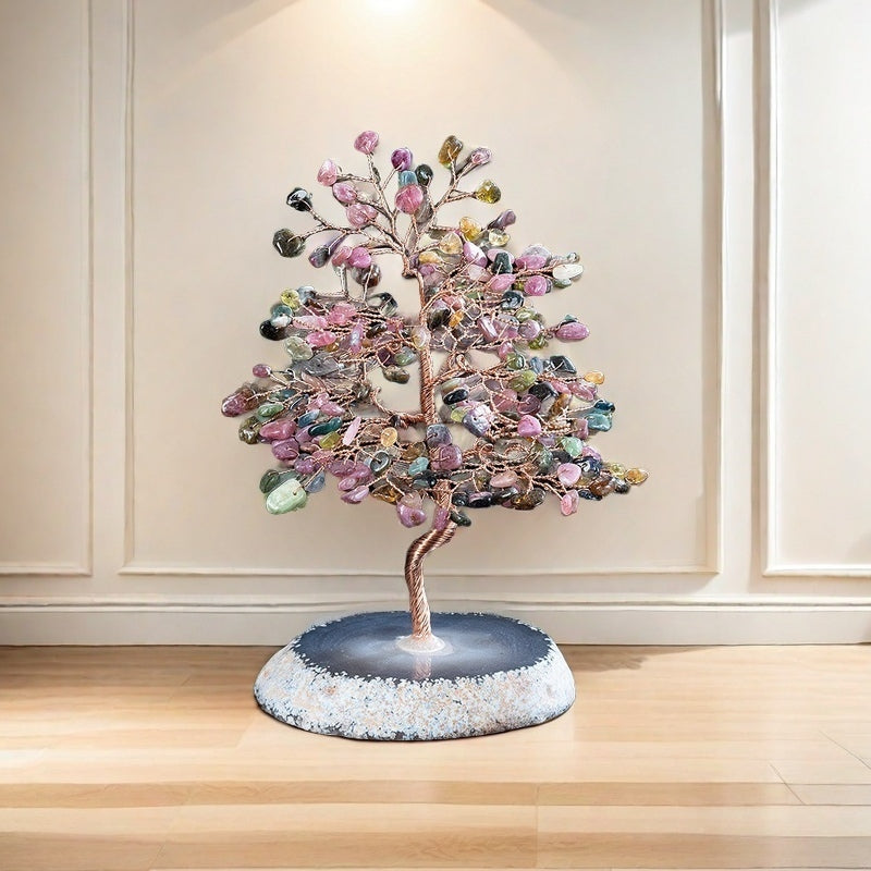 Wealth and Prosperity: Gemstone Feng Shui Tree