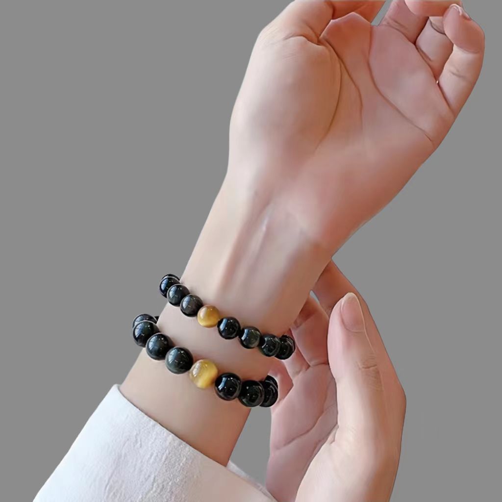 Tiger Eye Obsidian Bracelet