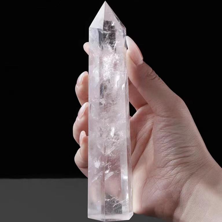 Purifying Energy White Crystal Column