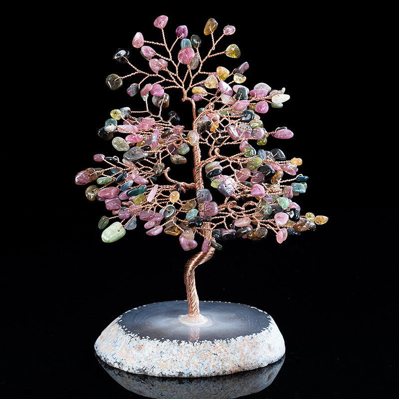 Wealth and Prosperity: Gemstone Feng Shui Tree