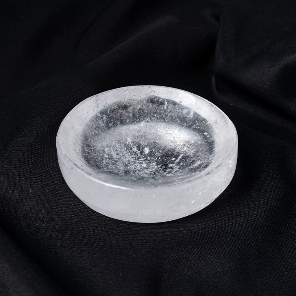 Crystal raw stone carving purification bowl