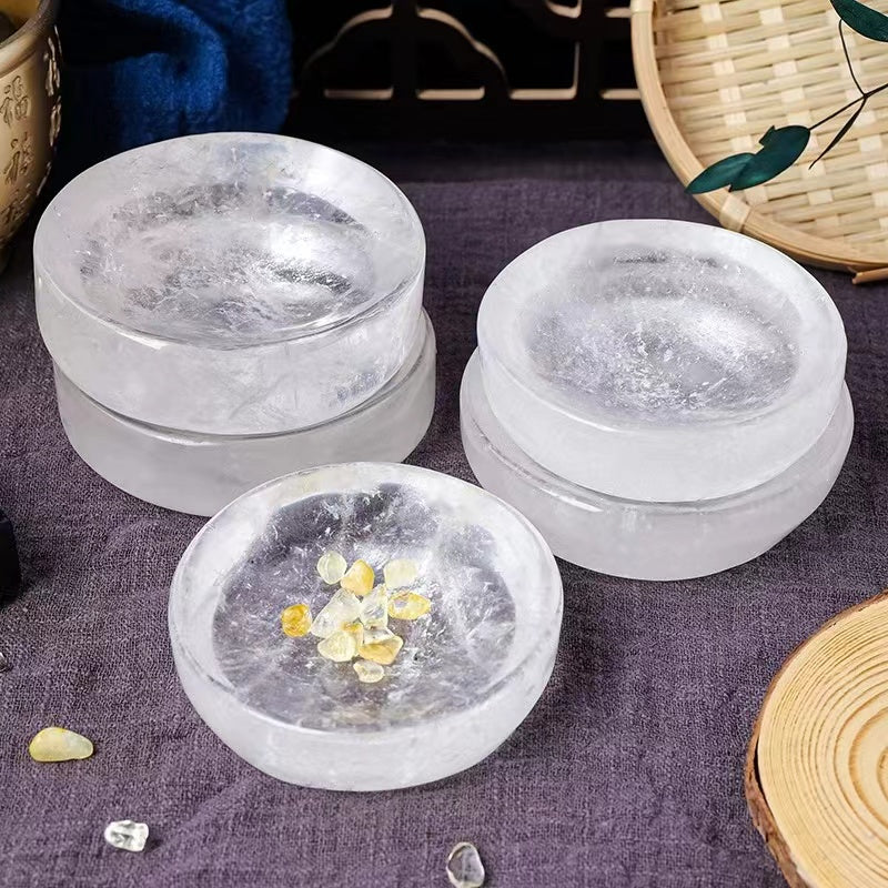 Crystal raw stone carving purification bowl