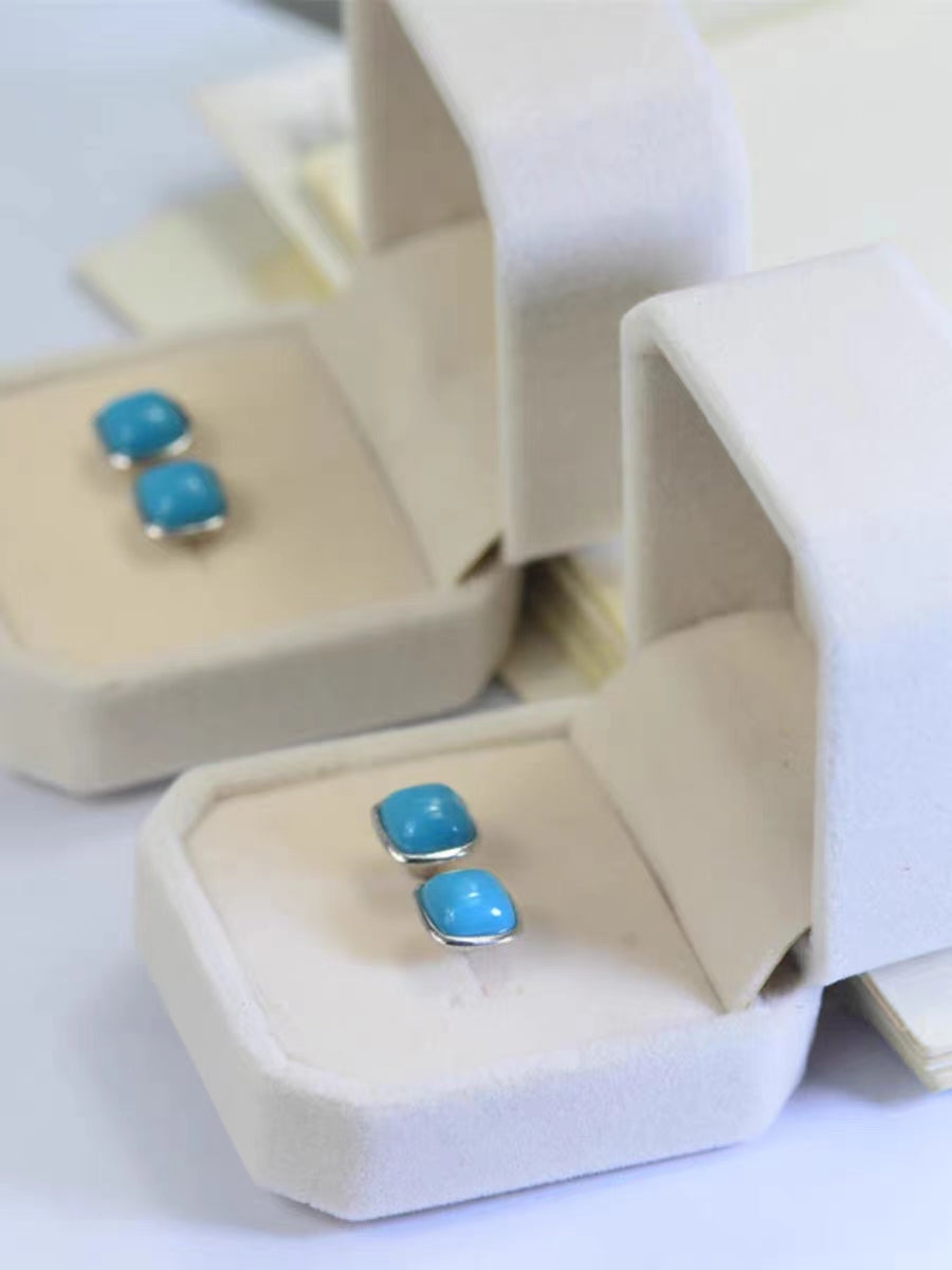 Turquoise 925 sterling silver earrings