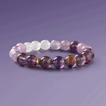 Colorful amethyst bracelet