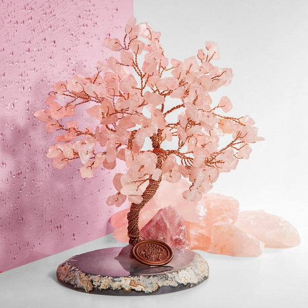 Guarding Love - Rose Quartz Feng Shui Tree