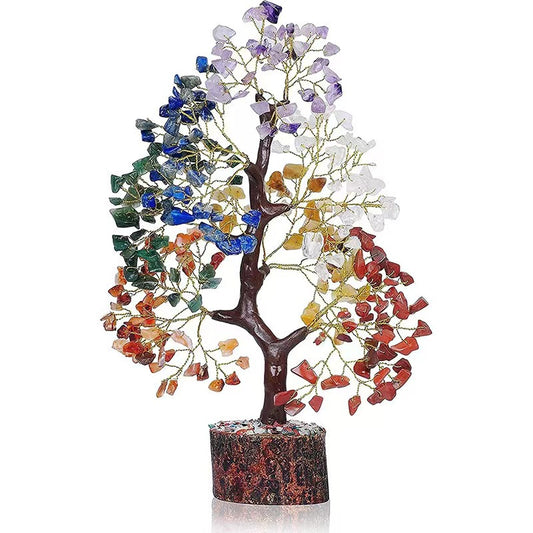 Christmas Tree Natural Crystal Chakra Healing Tree