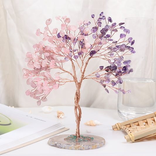 Harmonious Love - Two tone Crystal Tree