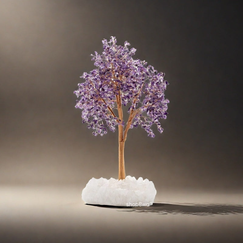 Purple Feng Shui Crystal Tree